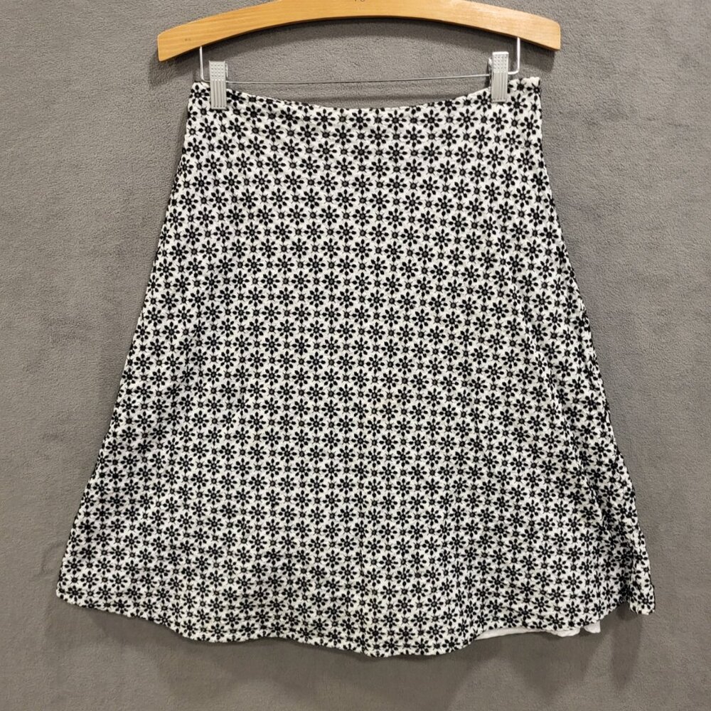 Autograph New York Lined Skirt Women's Size 8 Velvet Floral Boho Cottagecore